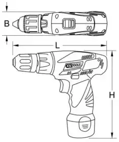 Аккумуляторный шуруповерт 5153536 KS TOOLS
