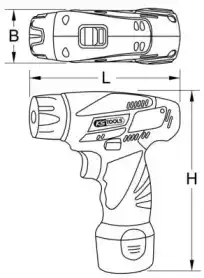 Аккумуляторный шуруповерт 5153531 KS TOOLS