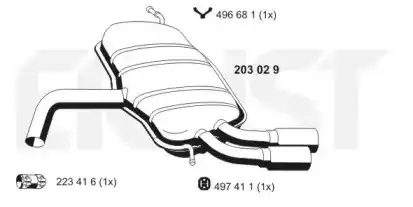 Глушитель 203029 ERNST