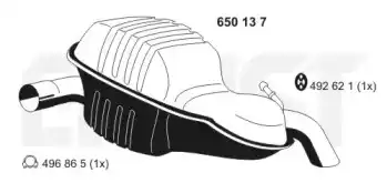 Глушитель 650137 ERNST
