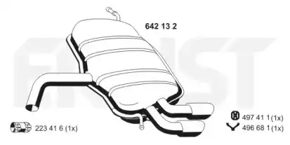 Глушитель 642132 ERNST