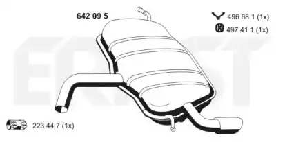 Глушитель 642095 ERNST