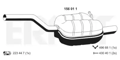 Глушитель 156011 ERNST