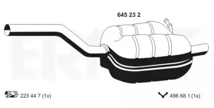 Глушитель 645232 ERNST