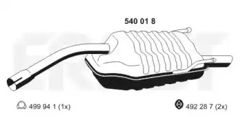 Глушитель 540018 ERNST