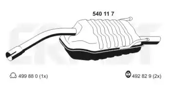 Глушитель 540117 ERNST