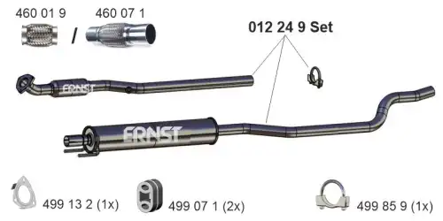Глушитель 012249 ERNST