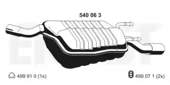 Глушитель 540063 ERNST
