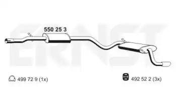 Глушитель 550253 ERNST