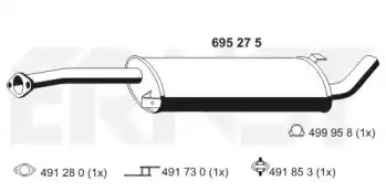 Глушитель 695275 ERNST