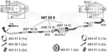 Глушитель 687058 ERNST