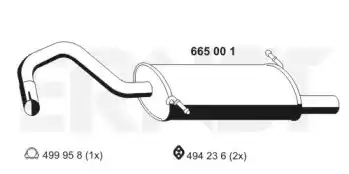 Глушитель 665001 ERNST