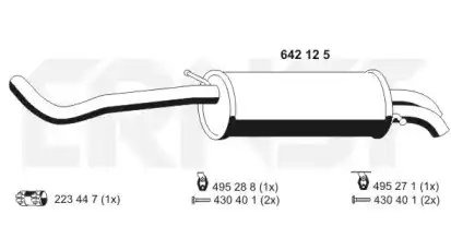 Глушитель 642125 ERNST