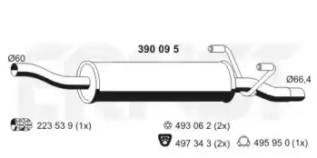 Глушитель 390095 ERNST
