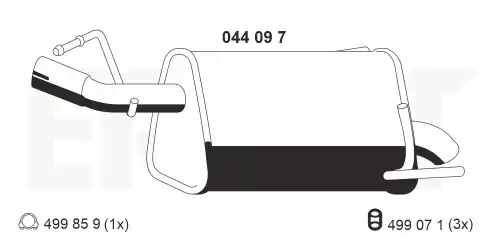 Глушитель 044097 ERNST