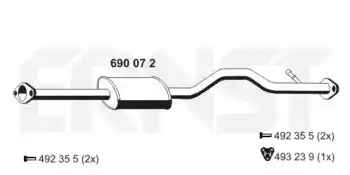Глушитель 690072 ERNST