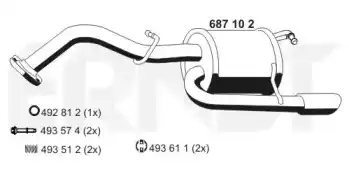 Глушитель 687102 ERNST