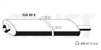 Глушитель 528009 ERNST