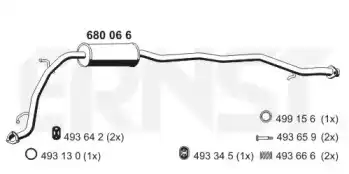 Глушитель 680066 ERNST