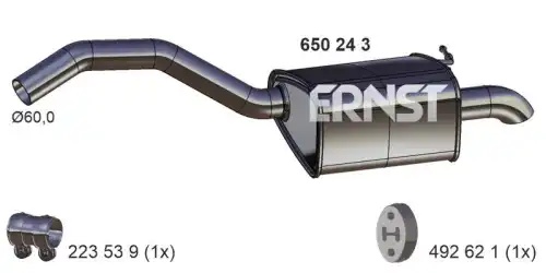 Глушитель 650243 ERNST