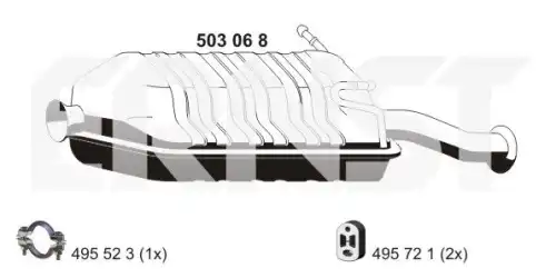 Глушитель 503068 ERNST