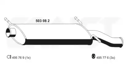 Глушитель 503082 ERNST