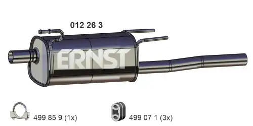 Глушитель 012263 ERNST