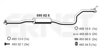 Глушитель 680028 ERNST