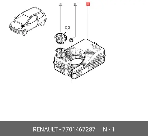 Расширительный бачок RENAULT 7701467287