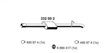Глушитель 332002 ERNST