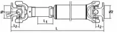 Вал 28025 GKN