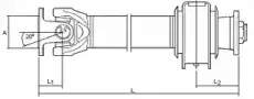 Вал 28026 GKN