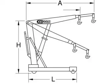 Гаражный кран 1600011 KS TOOLS