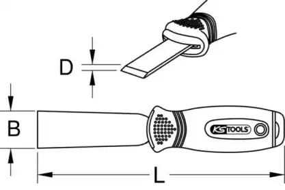 Зубило скребок 9072211 KS TOOLS