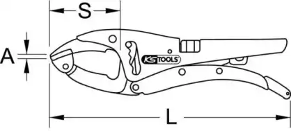 Клещи кузовного ремонта 1151038 KS TOOLS