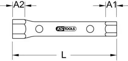 Ключ трубчатый 5180884 KS TOOLS