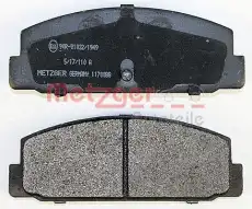 Тормозные колодки дисковые METZGER 1170088