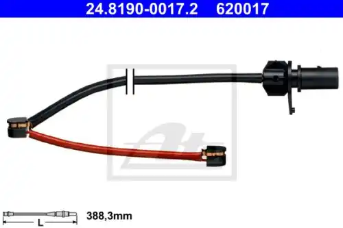 Датчик тормозных колодок ATE 24.8190-0017.2