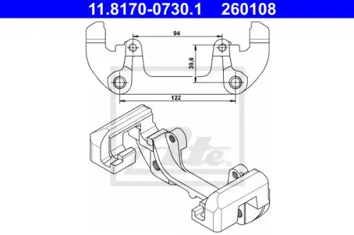 11.8170-0730.1 КРОНШТЕЙН ATE