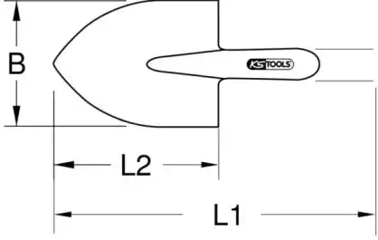Лопата 9639636 KS TOOLS