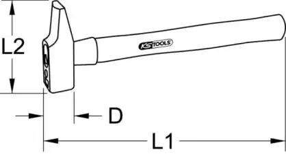 Молоток 1421100 KS TOOLS