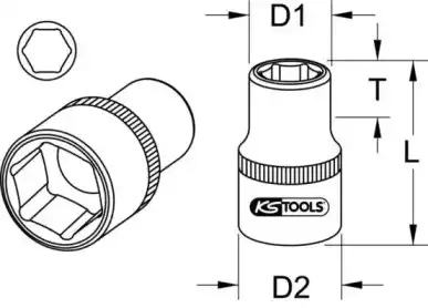 Насадка торцового ключа 9641219 KS TOOLS