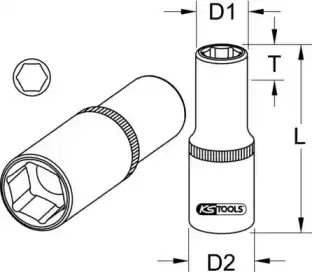 Насадка торцового ключа 9171249 KS TOOLS