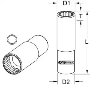 Насадка торцового ключа 9173976 KS TOOLS