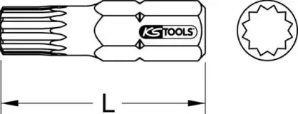 Насадка-бит 9115154 KS TOOLS