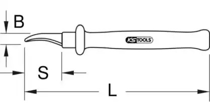 Нож 1171328 KS TOOLS