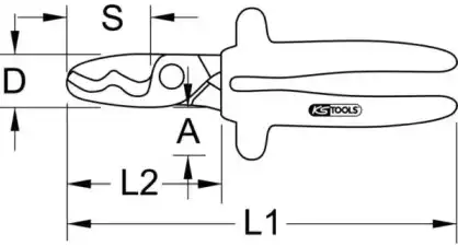 Ножницы 1171270 KS TOOLS