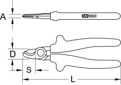 Ножницы 1171286 KS TOOLS