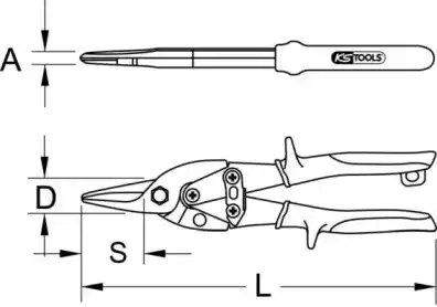 Ножницы 1180152 KS TOOLS