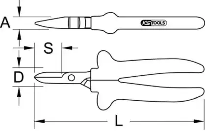 Ножницы 1171206 KS TOOLS